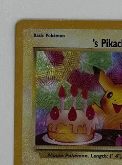 Pokemon TCG Holo Pikachu Birthday Celebrations Classic Collection NM/M Condition - Image 3