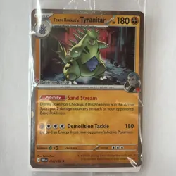 Team Rocket’s Tyranitar Pokemon Center Exclusive Promo Sealed - Image 1