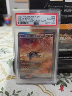 Great Tusk ex 246/198 Pokemon TCG SV01: Scarlet & Violet Base Set (SV1) PSA 10 - Image 1