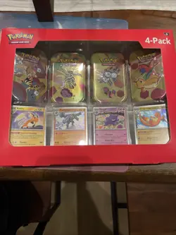 Pokemon TCG: Scarlet & Violet 151 Mini Tins 4 Pack SAMS CLUB SEALED IN HAND NEW - Image 1