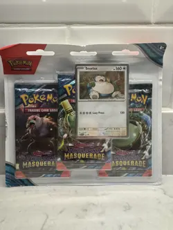 Pokemon TCG: Twilight Masquerade - Snorlax 3 Blister Pack - UK Seller - Sealed - Image 1