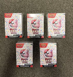 Lot of x5 Pokemon Scarlet & Violet 151 Booster Bundle Factory Sealed NEW - Image 1