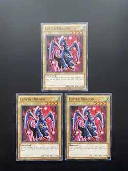 Yugioh Luster Dragon SDBE-EN004 Unlimited Edition Common LP/MP X3 - Image 1