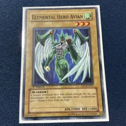 Yugioh TCG: Elemental Hero Avian DP1-EN001 (1st Edition) - Image 1