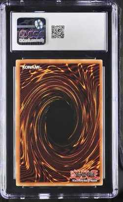 2003 Yu-Gi-Oh! LON-079 Dark Spirit of the Silent Insufficient Ink/Faded CGC 8 - Image 2
