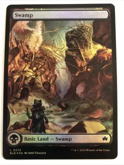 MTG Bloomburrow Swamp Full Art Foil 0272 NM - Image 1