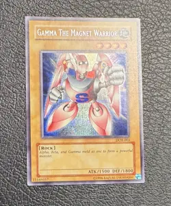 Yu-Gi-Oh! Gamma the Magnet Warrior DOR-003 Unlimited Prismatic Secret Rare NM - Image 3