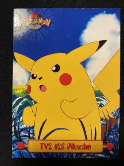 PIKACHU #25 TV2 Pokemon Card TCG Topps TV Animation - Image 1