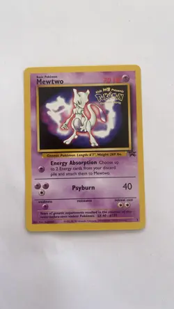 PACK FRESH Pokemon 1999 Mewtwo Promo Card #3 First Movie Card MINT - Image 1