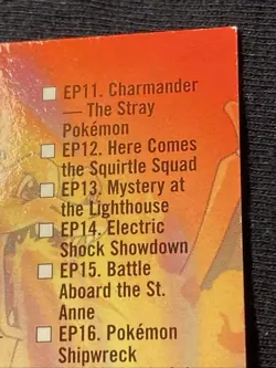 Checklist Series 2 Foil Pokemon Card TCG Topps TV Animation - Image 4