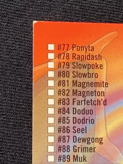 Checklist Series 2 Foil Pokemon Card TCG Topps TV Animation - Image 5