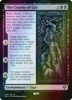 MTG The Cruelty of Gix Foil ** Dominaria United ** English (NM) - Image 1