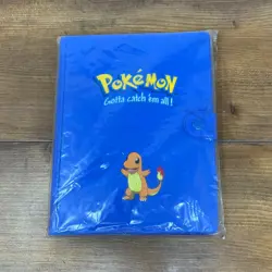 Vintage Pokemon 1999 Charmander 4-Pocket Card Binder Nintendo NIP Never Used - Image 1
