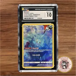 CGC 10 Gem Mint Manaphy GG06/GG70 Crown Zenith Pokemon Card - Image 1