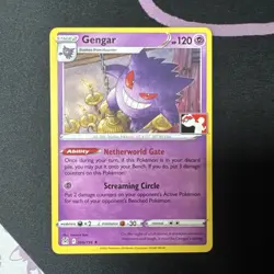 Pokemon TCG Gengar Non-Holo Card 066/196 Prize Pack Stamped - Image 2