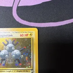 Magneton 9/130 WOTC Base Set 2 Holo Swirl Pokemon Card TCG - Image 5
