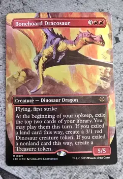 Bonehoard Dracosaur (Borderless) -Foil Near Mint MTG The Lost Caverns of Ixalan - Image 1