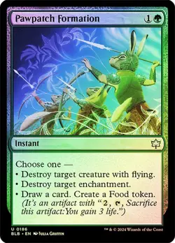 Magic The Gathering MTG PAWPATCH FORMATION FOIL Bloomburrow NM Near Mint - Image 1