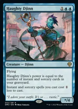 Magic The Gathering MTG HAUGHTY DJINN Dominaria United NM Near Mint - Image 1