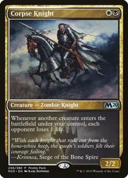Magic The Gathering MTG CORPSE KNIGHT Core Set 2020 Promo NM Near Mint - Image 1