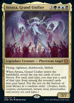 NM-Mint, English MTG Regular Atraxa, Grand Unifier Phyrexia: All Will Be One Mag - Image 1
