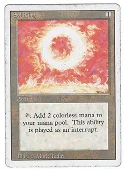 Sol Ring - Revised - Magic MTG - Moderately PLAYED - Image 1