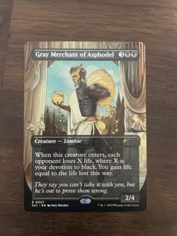 Non-Foil Gray Merchant of Asphodel - Secret Lair Encyclopedia of Magic MTG - Image 1