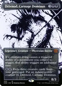 MTG Drivnod, Carnage Dominus Borderless ** All Will Be One ** English (NM) - Image 1