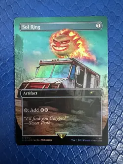 Sol Ring 0912 Foil Twisted Metal Sweet Tooth Secret Lair Magic MTG LP - NM - Image 1