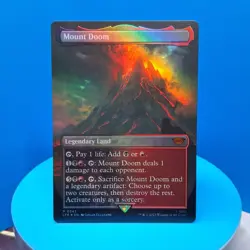 Mount Doom - Borderless Foil Mythic - Lord of the Rings LoTR - MTG #343 NM - Image 1