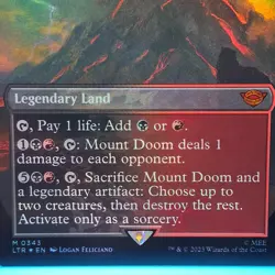Mount Doom - Borderless Foil Mythic - Lord of the Rings LoTR - MTG #343 NM - Image 2