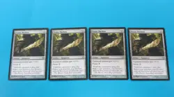 4x TRUSTY MACHETE EQUIPMENT ZENDIKAR MAGIC THE GATHERING MTG NM / UNPLAYED - Image 1