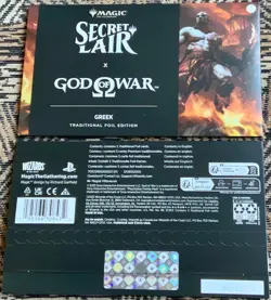 Magic The Gathering MTG Secret Lair Playstation God of War Kratos Greek Foil - Image 1