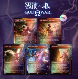 Magic The Gathering MTG Secret Lair Playstation God of War Kratos Greek Foil - Image 2