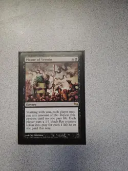 Plague of Vermin-MTG-Excellent Condition-1993-2008- 73/301-Carl Critchlow - Image 2