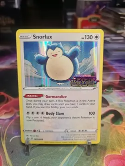 Pokemon Snorlax SWSH068 Vivid Voltage Pre-Release Holo Promo - Image 1