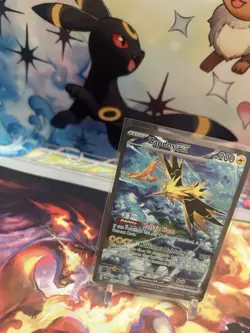 Pokemon TCG Zapdos EX Rare Holo Card 202/165 Scarlet and Violet 151 - Image 2