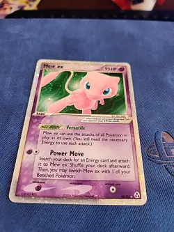 Pokemon TCG Mew EX Holo RARE Legend Maker 88/92 2006 Vintage Swirl - Image 1