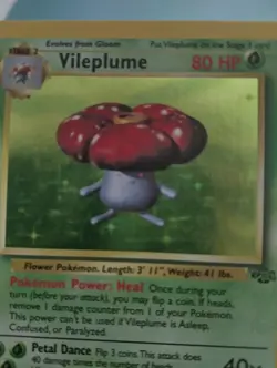 Pokemon TCG Vileplume Jungle 15/64 Holo Unlimited Holo Rare LP - Image 2