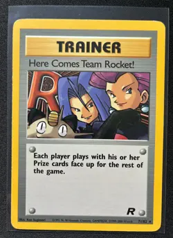 Pokemon Here Comes Team Rocket! 71/82 Non Holo Team Rocket Unlimited LP - Image 1