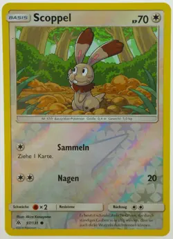 Scoppel Pokemon Karte | Grauen der Lichtfinsternis 97/131 Reverse Holo | MINT - Image 1