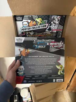 Lot of 6 Pokemon TCG SV10.5 Black Bolt & White Flare Unova Poster Collection Box - Image 2