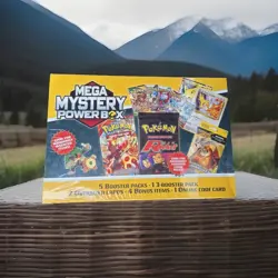 NEW! POKEMON 2025 HOLIDAY MEGA MYSTERY POWER BOX MEIJER EXCLUSIVE - Image 1