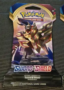 6X Pokemon Sword & Shield Base Set Sleeved Booster Packs Lot Factory Sealed 2020 - Image 2