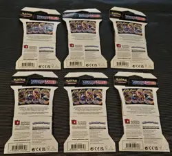 6X Pokemon Sword & Shield Base Set Sleeved Booster Packs Lot Factory Sealed 2020 - Image 4