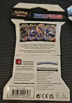 6X Pokemon Sword & Shield Base Set Sleeved Booster Packs Lot Factory Sealed 2020 - Image 5