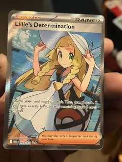 Lillie's Determination SR 169/132 Mega Evolution Pokemon TCG Near Mint NM - Image 1