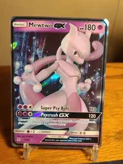 Pokemon Mewtwo GX 31/68 Full Art Holo Ultra Rare Hidden Fates - Image 1