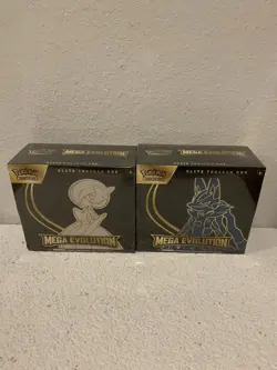POKEMON TCG MEGA EVOLUTIONS ELITE TRAINER BOX LOT (2) LUCARIO GARDEVOIR ?????? - Image 1