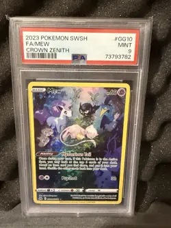 2023 Pokemon Mew #GG10 Crown Zenith Galarian Gallery Full Art Rare PSA 9 - Image 1